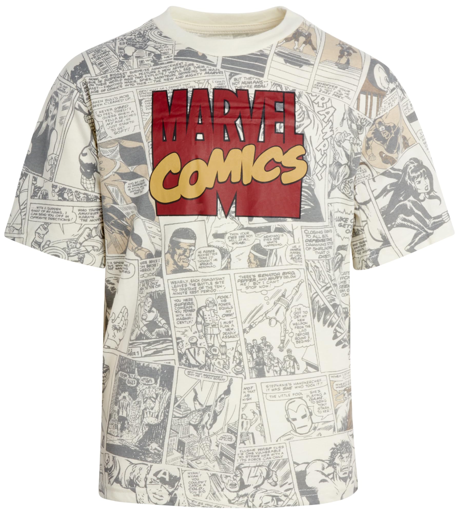 Marvel Avengers Spiderman Boys Shirts - Hulk Iron Man Captain America Thor Short Sleeve Graphic Tees for Toddler Boys & Kids